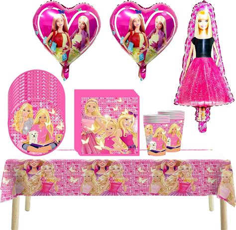 44PCS Barbiprinzessin Partygeschirr Party Supplies Set Enthalten