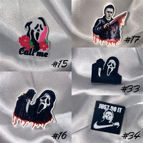 Horror Croc Charms Ghostface Michael Myers Croc Charms Etsy