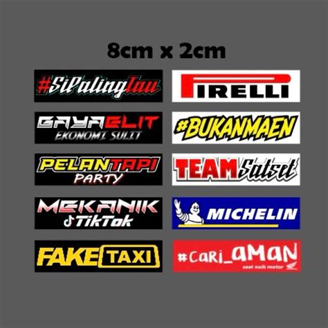 Jual Sticker Racing Pack Motor Viral Terbaru Stiker Vinyl Stiker Cari