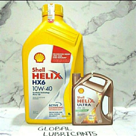 Jual Shell Helix HX6 10W-40 1 Liter SN Plus (Oli Mesin Synthetic ...