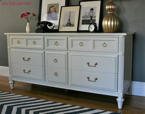 Antique White Thomasville Dresser - Saw Nail and Paint