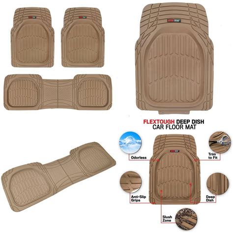 Motor Trend Mt Bg Tan Beige Floor Mats Ebay