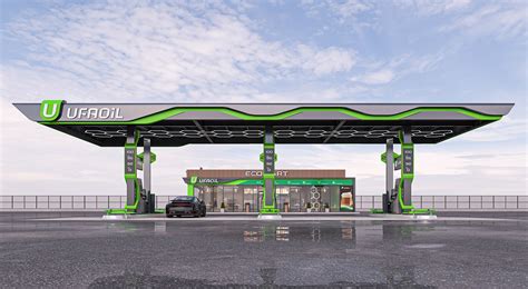 Gas station design :: Behance