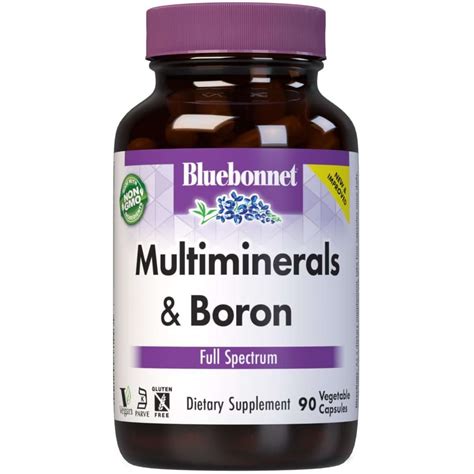 Willner Chemists Bluebonnet Multi Minerals Chelated Boron