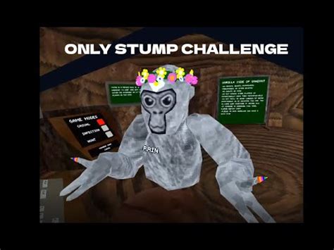 The Stump Only CHALLENGE [GORILLA TAG]🦍 - YouTube