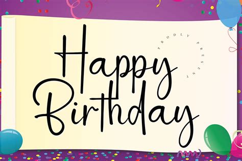 Happy Birthday Regular Premium Font