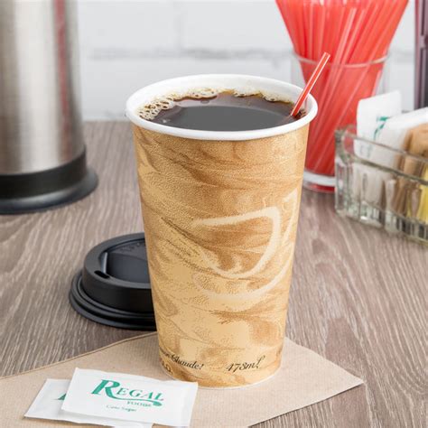Solo 316MS 0029 16 Oz Mistique Single Sided Poly Paper Hot Cup 1000 Case