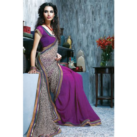 Simplesarees Designer Printed Georgette Saree Georgette Sarees By