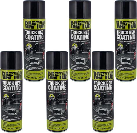 U POL Raptor 1K Bed Liner Aerosol Black 14 3 Ounce Truck Bed Bedliner