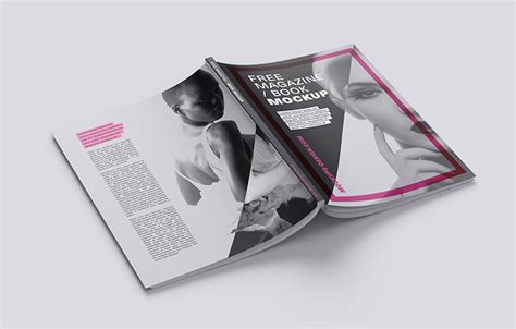 Free magazine mockup - Mockups Design