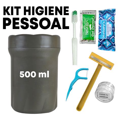 Kit Higiene Pessoal Militar Pote Preto E Verde Padr O Ex Rcito