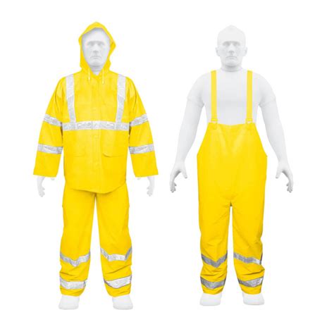 Tra Ref M Conjunto Impermeable C Reflejante Amarillo Talla M Pvc