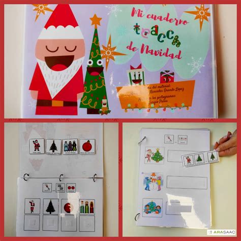 Material Teacch Mi Cuaderno Teacch De Navidad Pictofacile