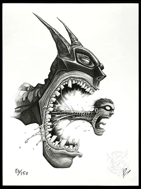 Xenomorph Batman — Byousart