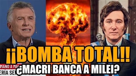 Macri BANCÓ a MILEI y SE FILTRÓ una MEGA BOMBA que los vincula Break