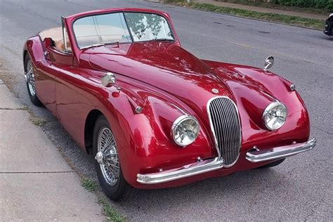 302 Powered 1954 Jaguar Xk120 Drophead Coupe 5 Speed For Sale On Bat Auctions Sold For 52000