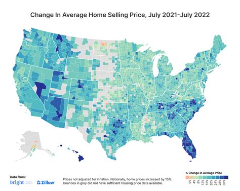 Oc Change In House Prices By Us County In The Past 12 Months R