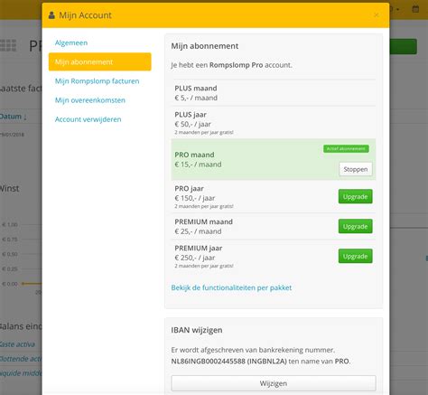 Het Rekeningnummer Of Iban Van Je Abonnement Wijzigen
