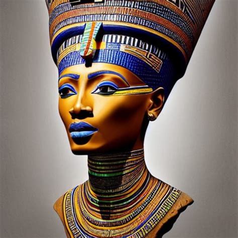 Portrait Of The Real Queen Nefertiti Ai Generated Artwork Nightcafe