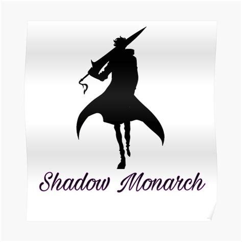 Shadow Monarch Sung Jin Woo Poster For Sale By Weedyff Redbubble