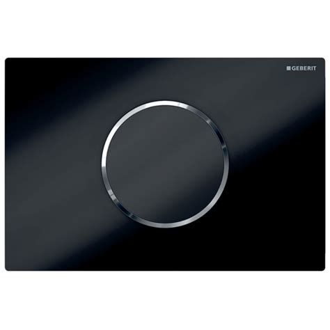 Geberit Sigma10 Battery Automatic Touchless Dual Flush Plate Black Chrome