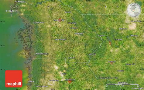 Satellite Map of Bushnell