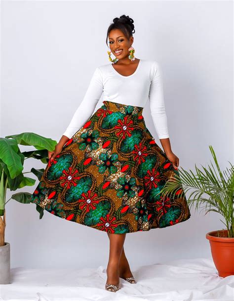 African Fashion African Clothing African Print Skirt Cumo London