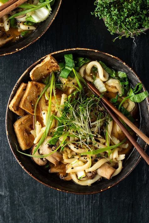 Schnelle Udon Nudel Suppe Mit Miso Jules Menu