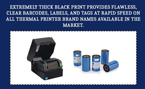 Accutrac 90 X 300 Meters Thermal Transfer Barcode Labels Ribbon Super Premium Wax For Printer