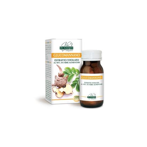 GLUCOMANNANO ESTRATTO TITOLATO Integratore Alimentare 100 Pastiglie Dr