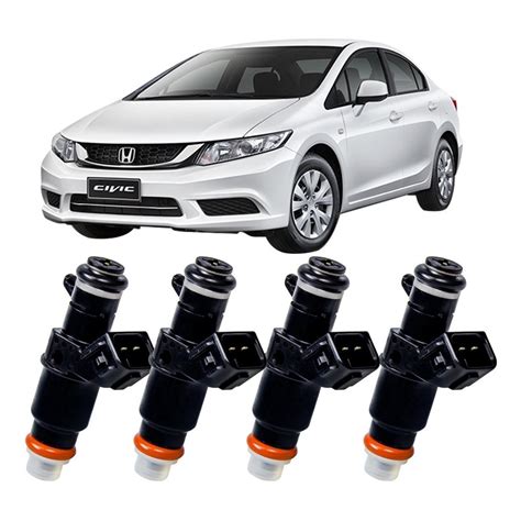 4x Bico Injetor Honda 9 Furos New Fit Civic Crv City Flex em Promoção