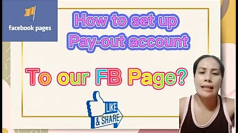 PAANO MAG SET UP NG PAY OUT ACCOUNT SA FACEBOOK PAGE ALAMIN YouTube