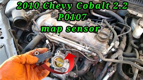 2010 Chevy Cobalt 2 2 código P0107 Cómo cambiar el map sensor How to