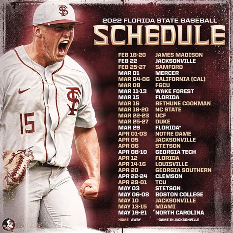 2024 Florida State Baseball Schedule Penny Blondell