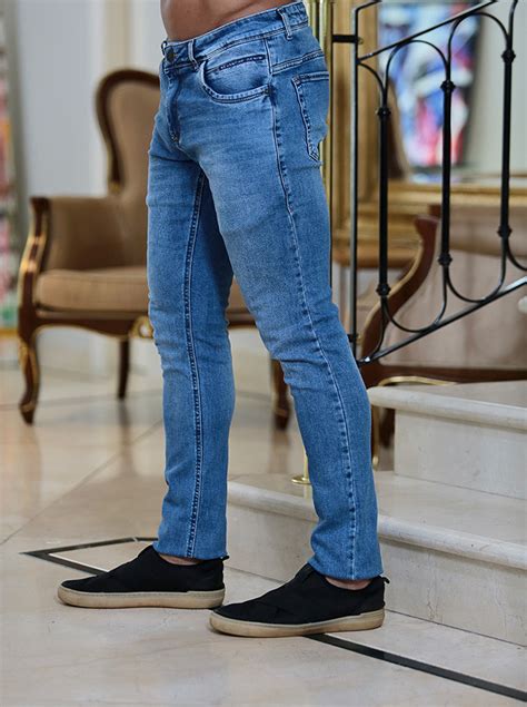 Calça Jeans Reta Atacado Masculina Revanche Bermejo Azul Roupas