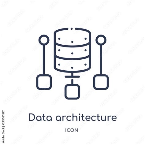 Data Architecture Icon From Technology Outline Collection Thin Line