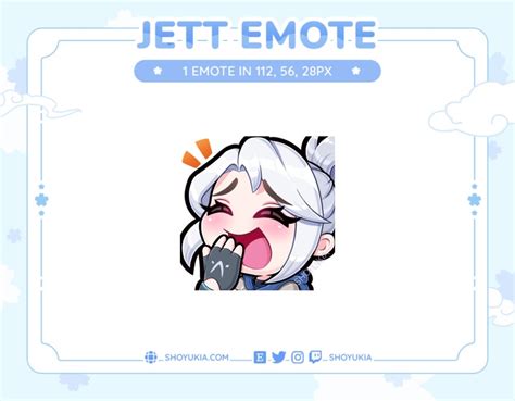 Valorant Jett Laugh Emote For Twitch Discord Custom Twitch Etsy Finland