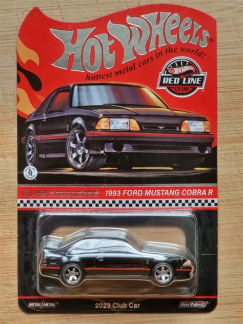 HOT WHEELS 2023 RLC 93 Ford Mustang Cobra R Red Line Club HNL15 Schwarz EUR 44 00 PicClick DE