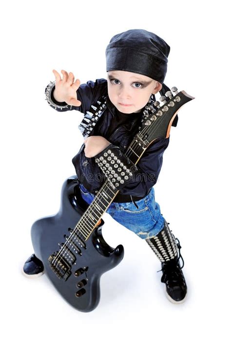 Little Bass Player Stock Photo Image Of Guitar Elelctric 900410