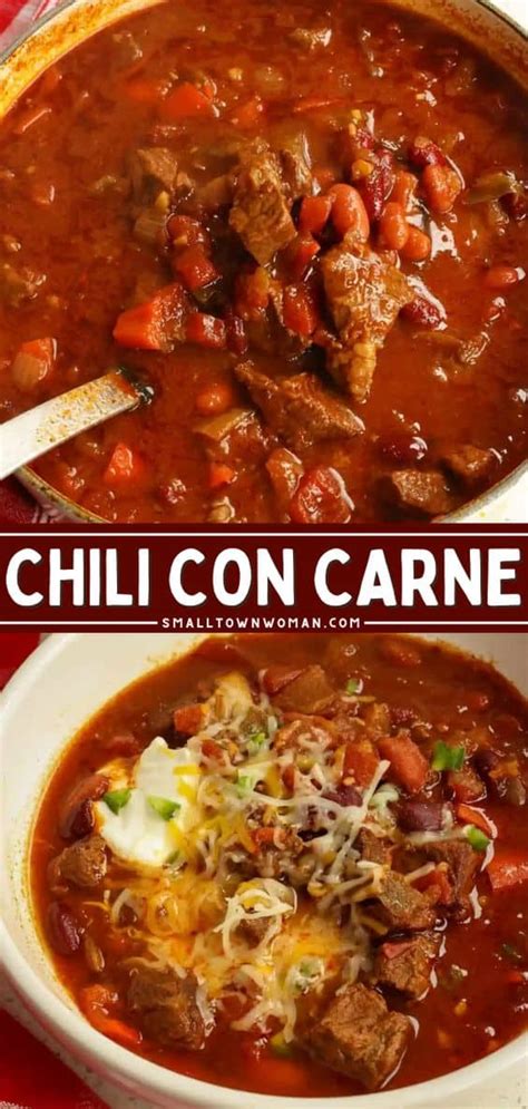 Chili Con Carne Recipe Small Town Woman