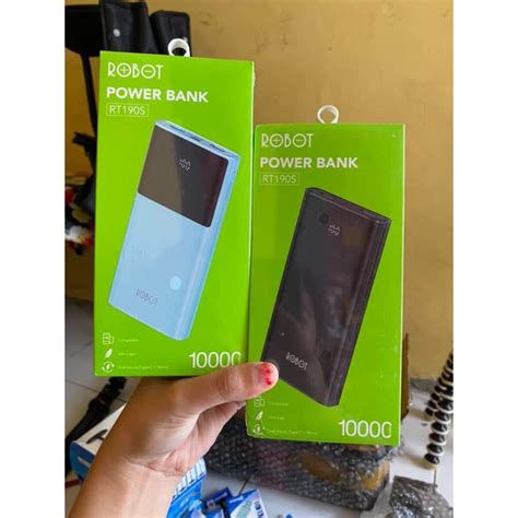 Jual ROBOT RT190S Power Bank 10000mAh Dual Input Output With LED