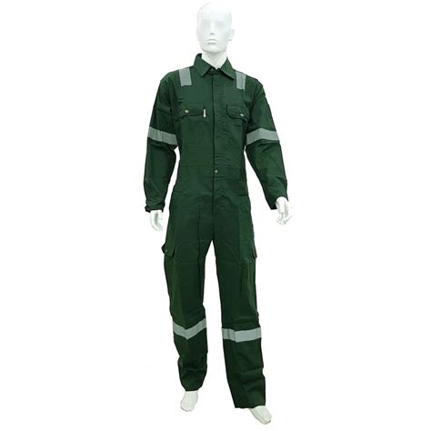 FRC PYROVATEX Fire Retardant Coverall 220GSM Dark Green Red Navy