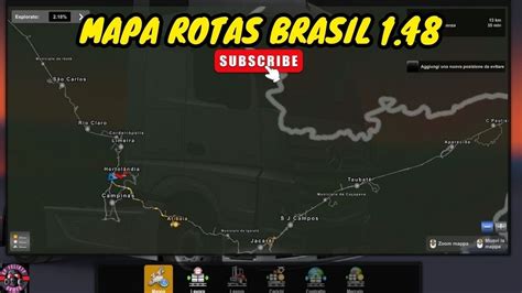 Mapa Rotas Brasil Euro Truck Simulator Youtube