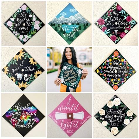 Graduation Cap Custom Hand Painted Graduation Cap Topper Etsy