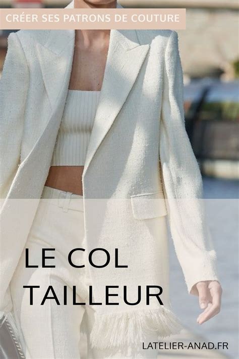 APPRENDRE A CREER SES PATRONS DE COUTURE Le Col Tailleur Veste