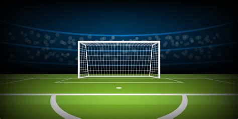 Soccer or football stadium with goal from penalty position 1330259 ...