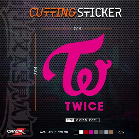 Jual Cutting Sticker K Pop Twice Logo Stiker Logo K Pop Twice Twice