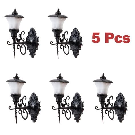 ALSLIAO 5Pcs Railway Train Lamp Warm White Wall Lights LED Street Light