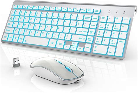 J Joyaccess Wireless Keyboard And Mouse Combo With 7