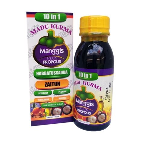 Jual Madu Kurma Manggis Plus Propolis 10 In 1 Madu Nutrisi Vitamin